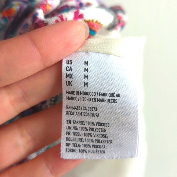 American Eagle Paisley Romper M - Picture 4 of 5